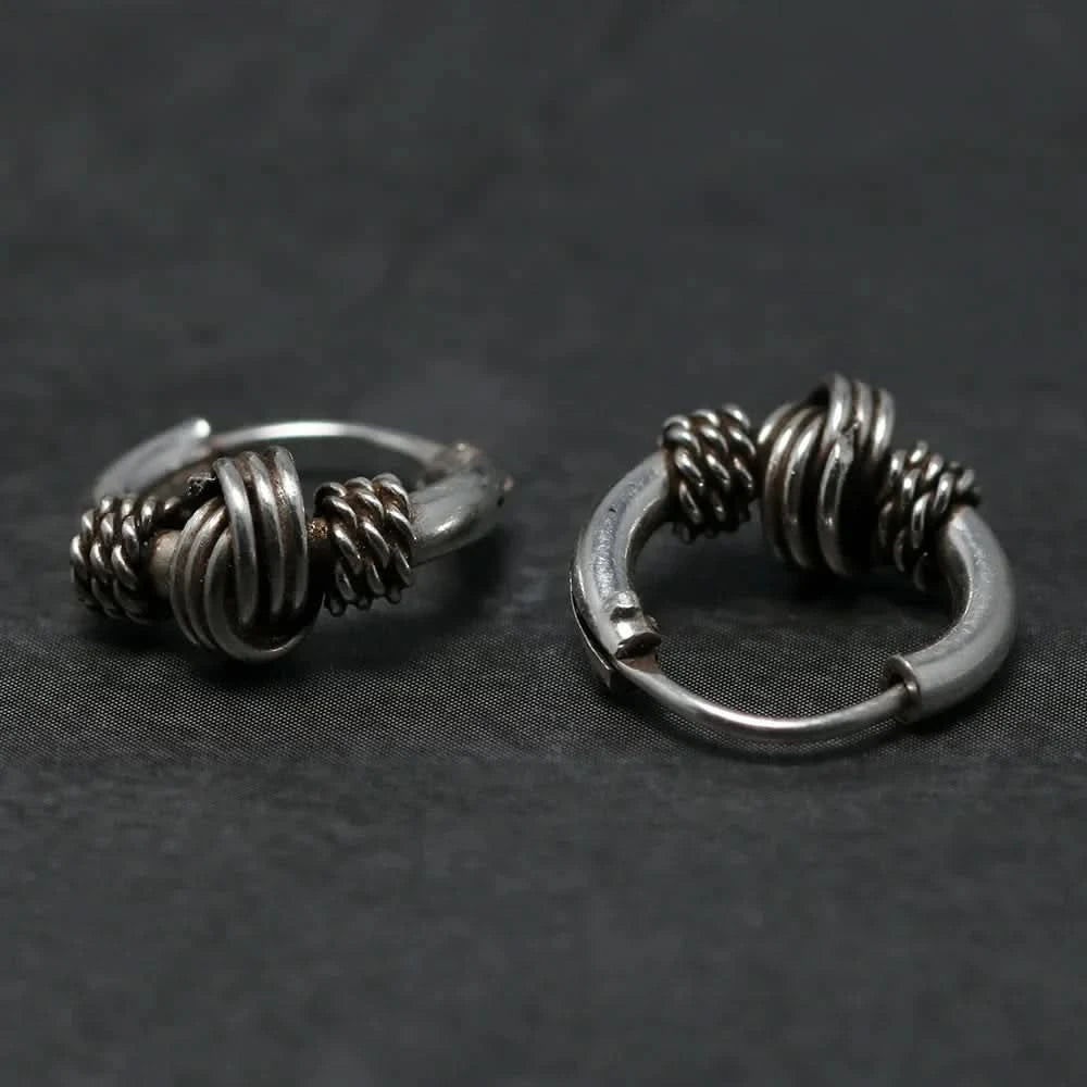 Oseberg Knot 925 Sterling Silver Earrings