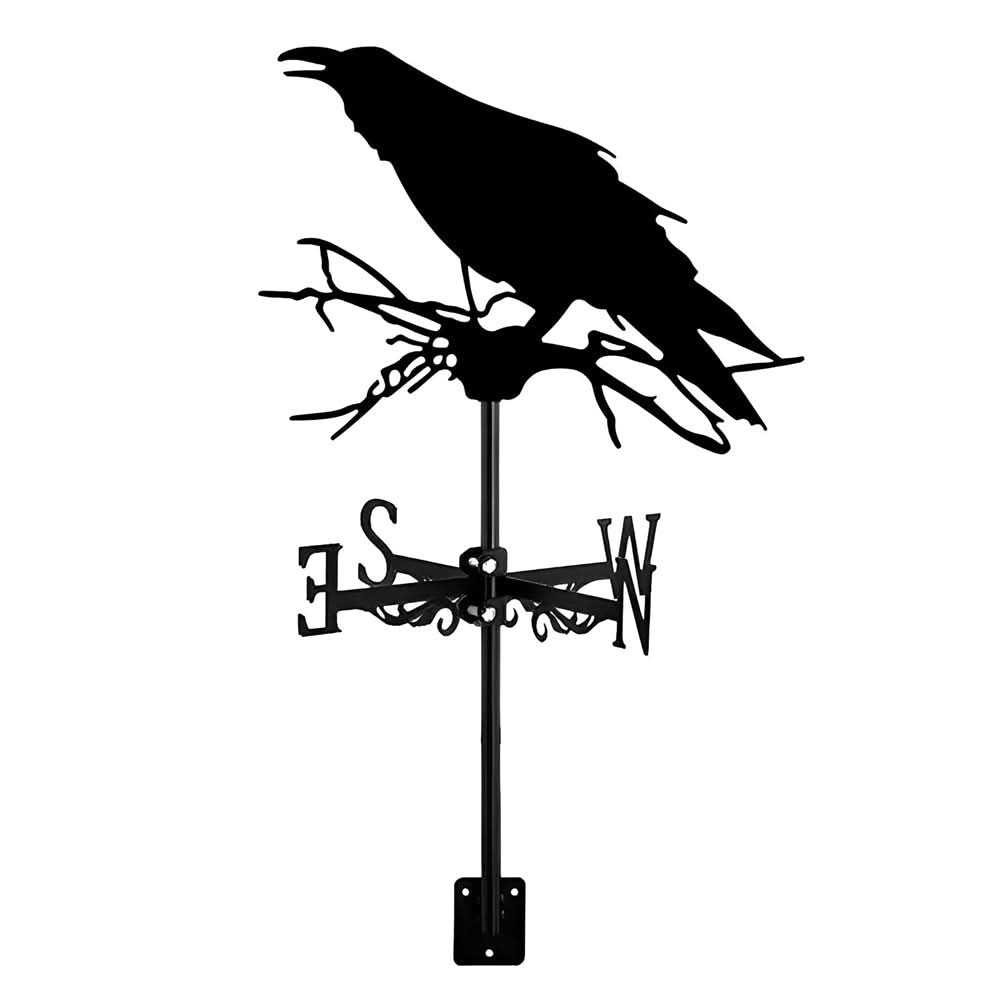 Crow Bird Stainless Steel Weathervane