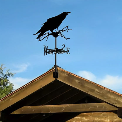 Crow Bird Stainless Steel Weathervane