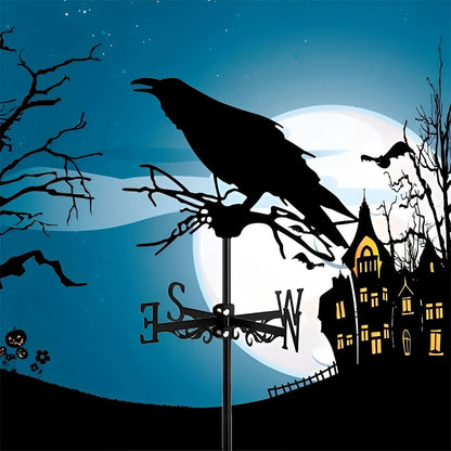 Crow Bird Stainless Steel Weathervane