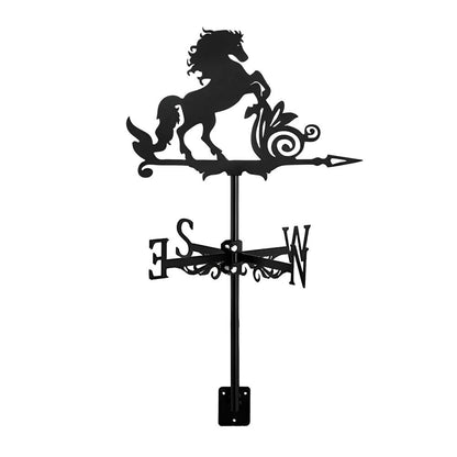 Horse Standing Silhouette Stainless Steel Weathervane