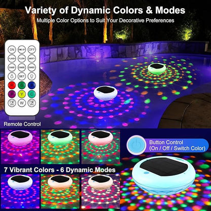 Floating Solar Pool Light