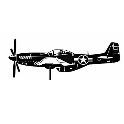Aircraft Airplane Silhouette Stainless Steel Weathervane