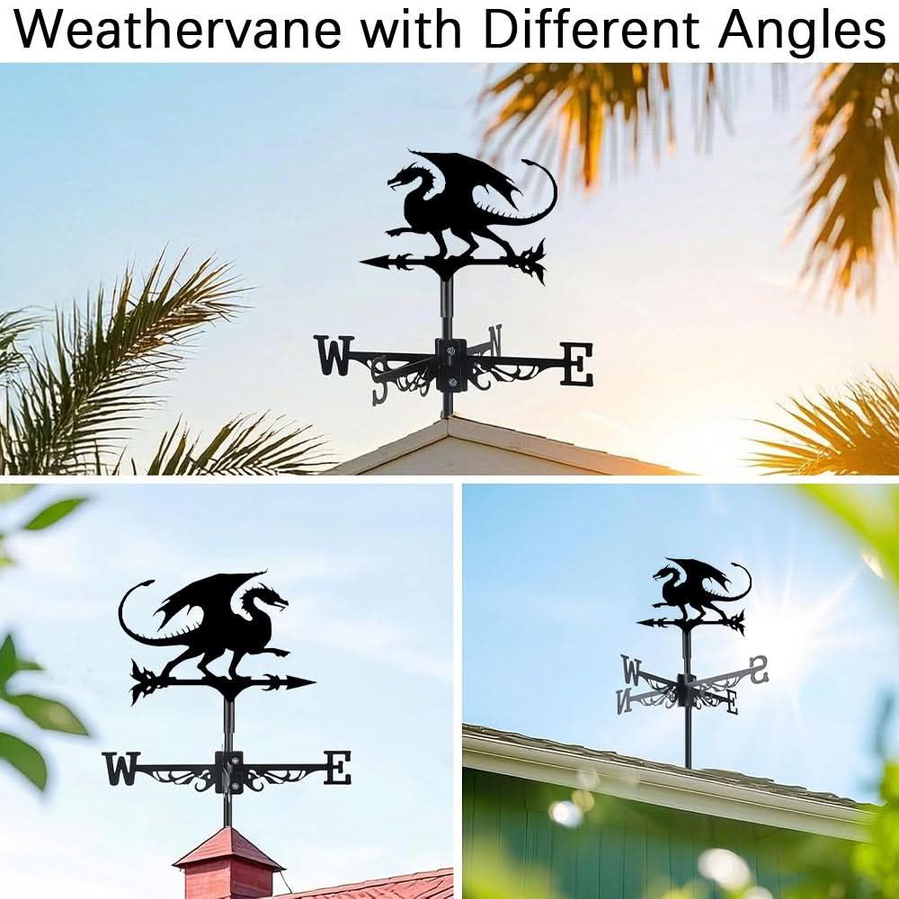 Dragon Fantasy Stainless Steel Weathervane