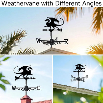 Dragon Fantasy Stainless Steel Weathervane
