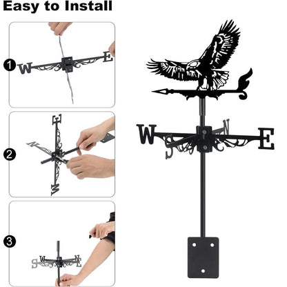 Eagle Bird Stainless Steel Weathervane