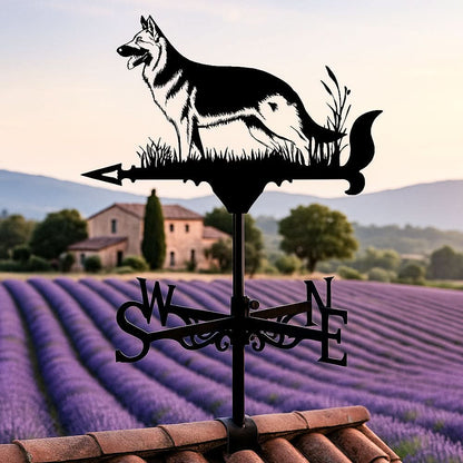 German Shepherd Dog Stainless Steel Weathervane