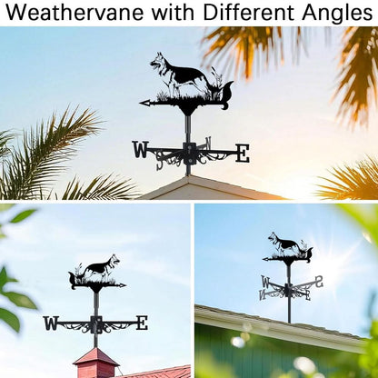 German Shepherd Dog Stainless Steel Weathervane