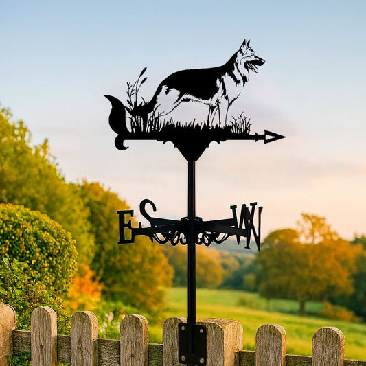 German Shepherd Dog Stainless Steel Weathervane