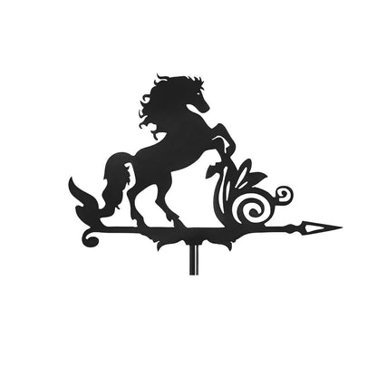 Horse Standing Silhouette Stainless Steel Weathervane