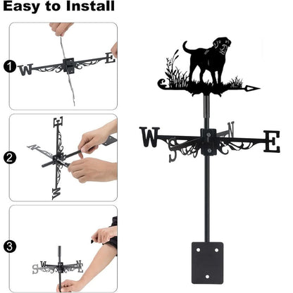 Labrador Retriever Dog Stainless Steel Weathervane