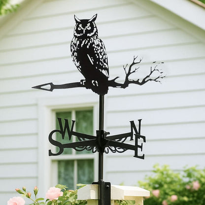 Owl Bird Stainless Steel Weathervane