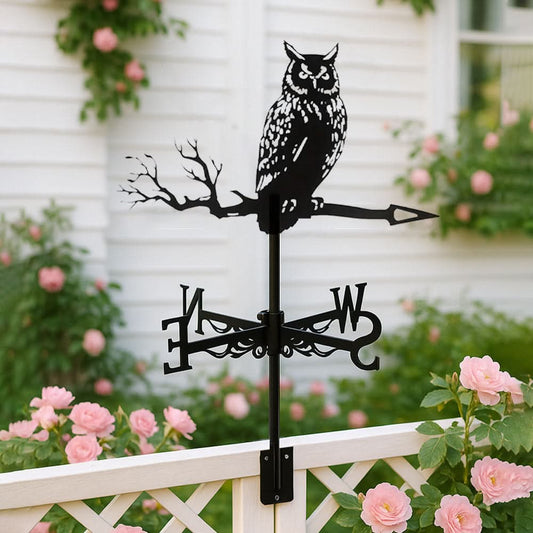 Owl Bird Stainless Steel Weathervane