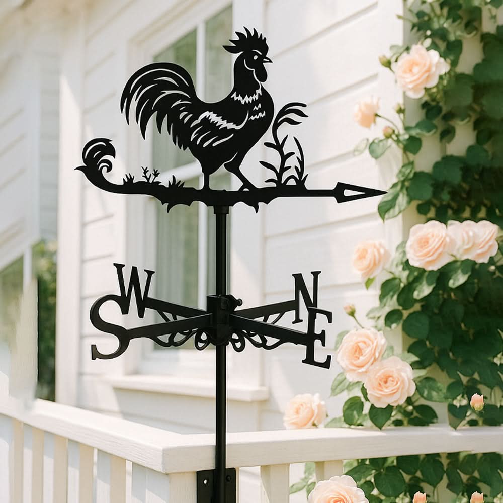 Rooster Farm Animal Stainless Steel Weathervane