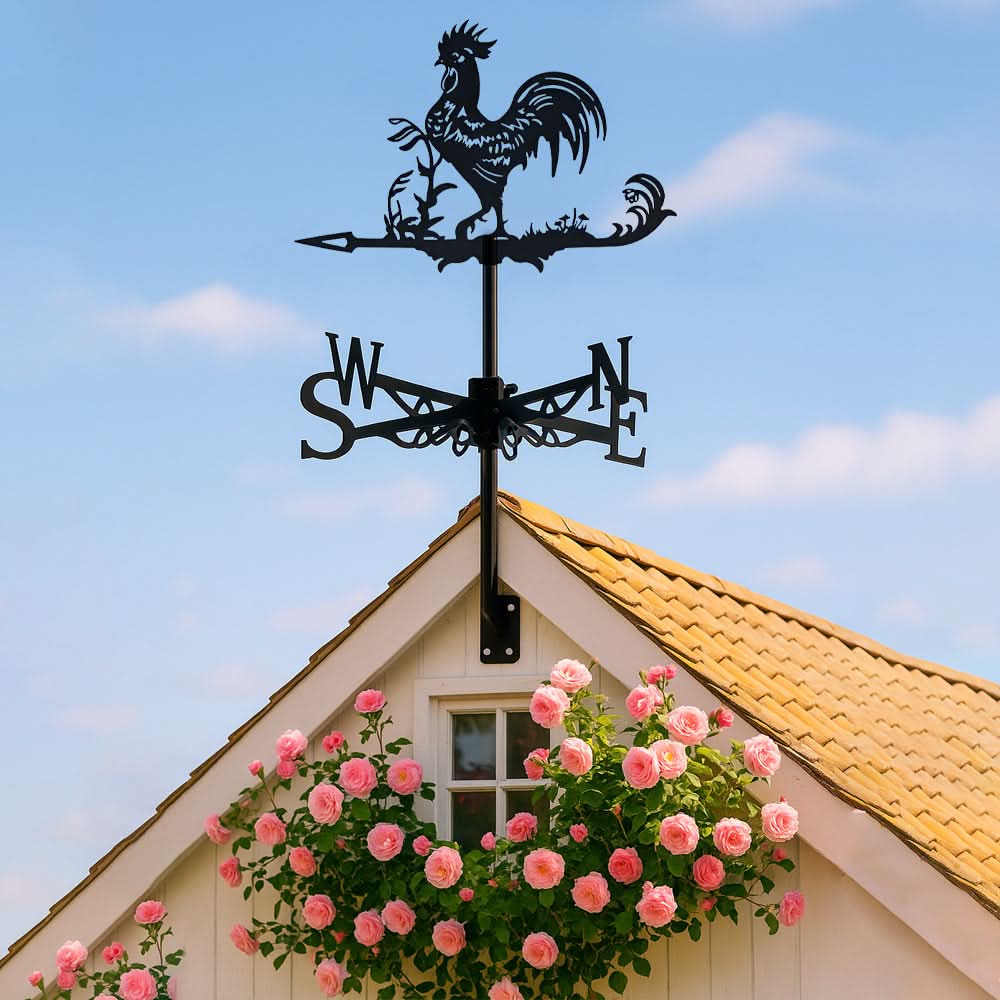 Rooster Farm Animal Stainless Steel Weathervane