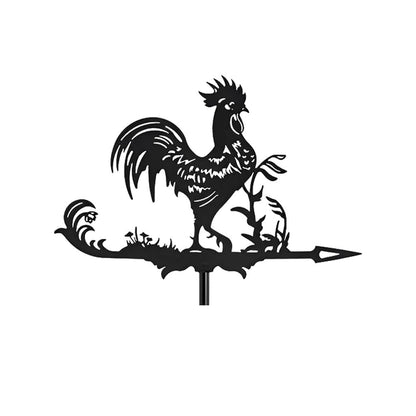 Rooster Farm Animal Stainless Steel Weathervane