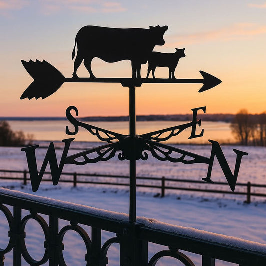 Calf Farm Animal Stainless Steel Weathervane