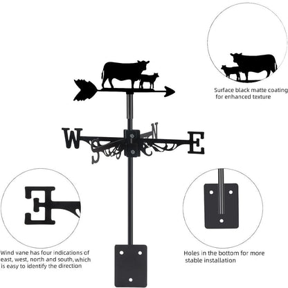 Calf Farm Animal Stainless Steel Weathervane