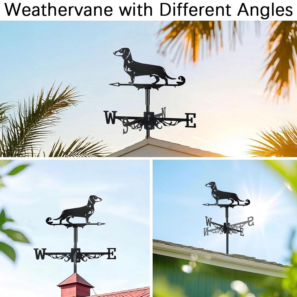 Dachshund Dog Stainless Steel Weathervane