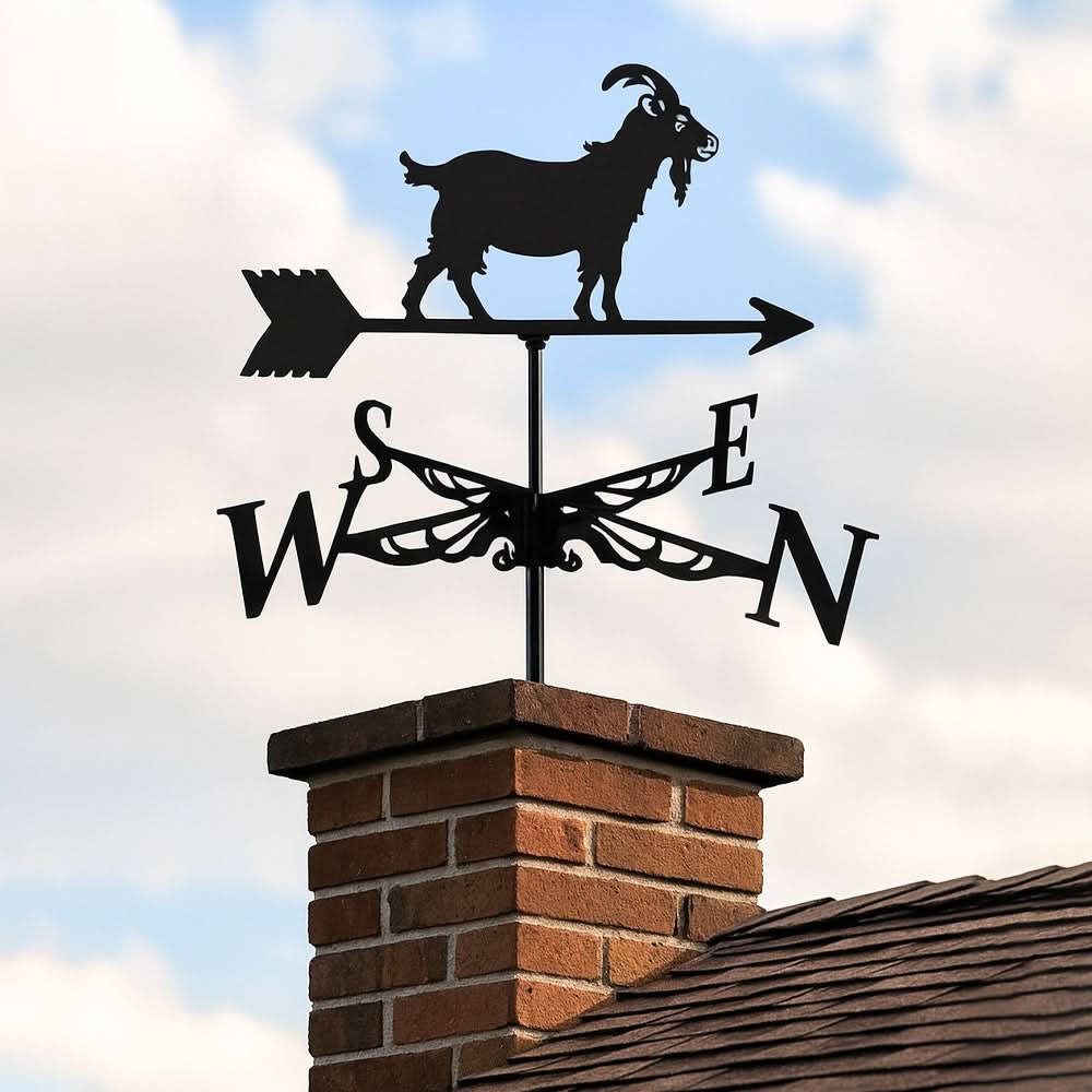 Goat Farm Animal Stainless Steel Weathervane