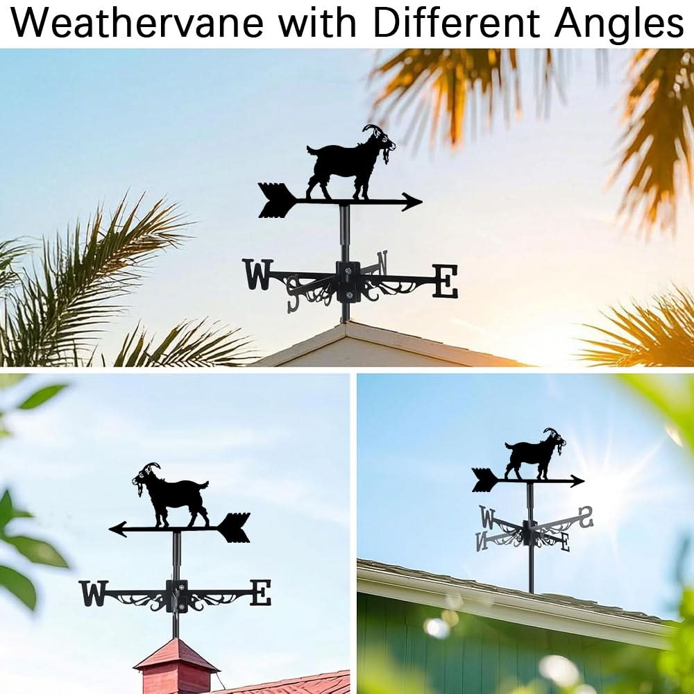 Goat Farm Animal Stainless Steel Weathervane