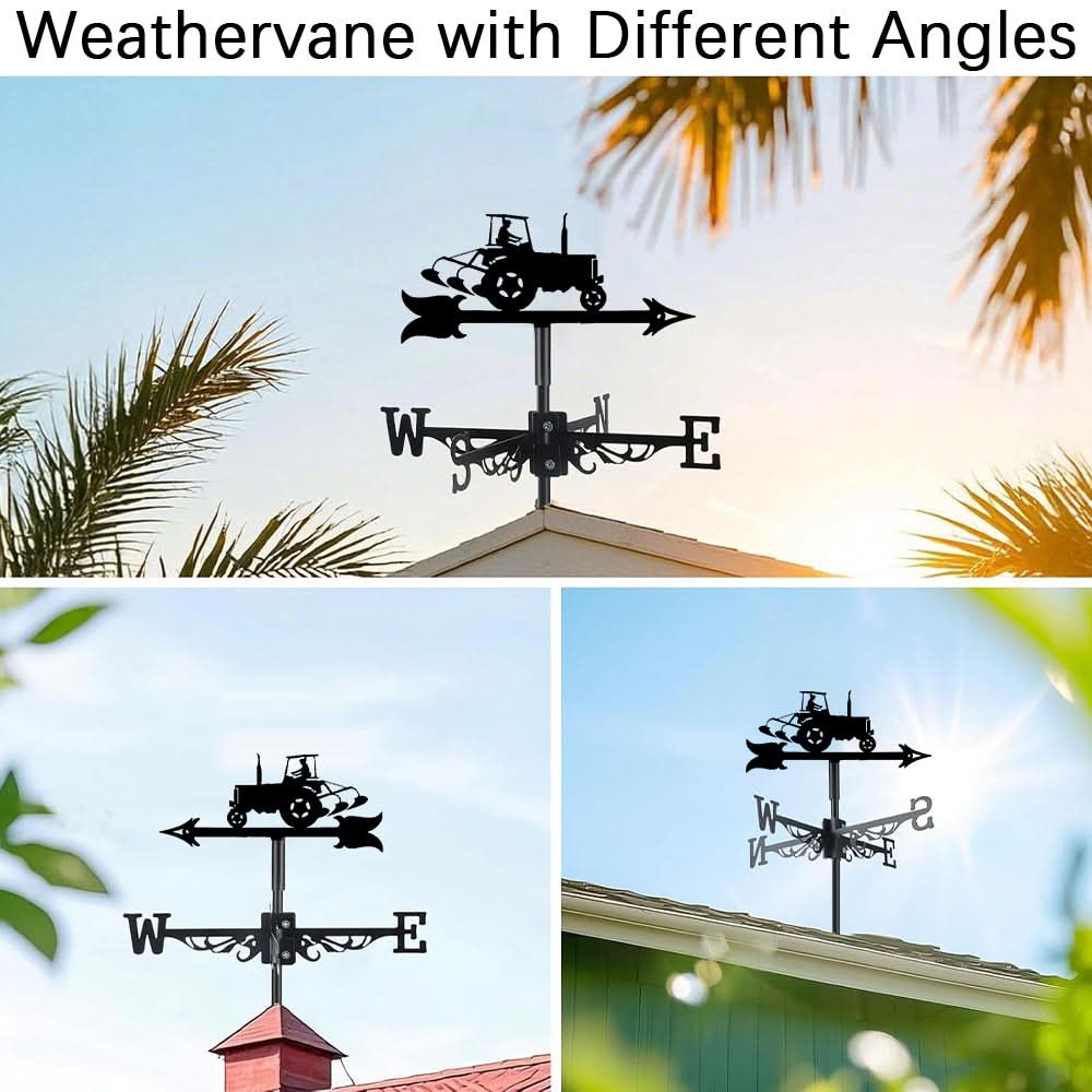 Tractor Farm Equipment Stainless Steel Weathervane