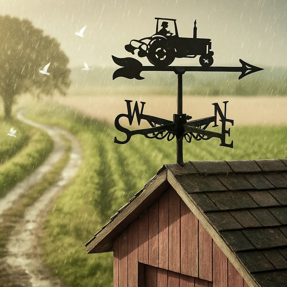 Tractor Farm Equipment Stainless Steel Weathervane