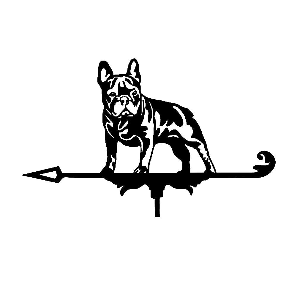 French Bulldog Silhouette Stainless Steel Weathervane