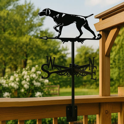 Whippet Dog Silhouette Stainless Steel Weathervane