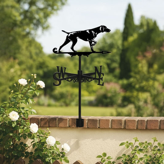Whippet Dog Silhouette Stainless Steel Weathervane