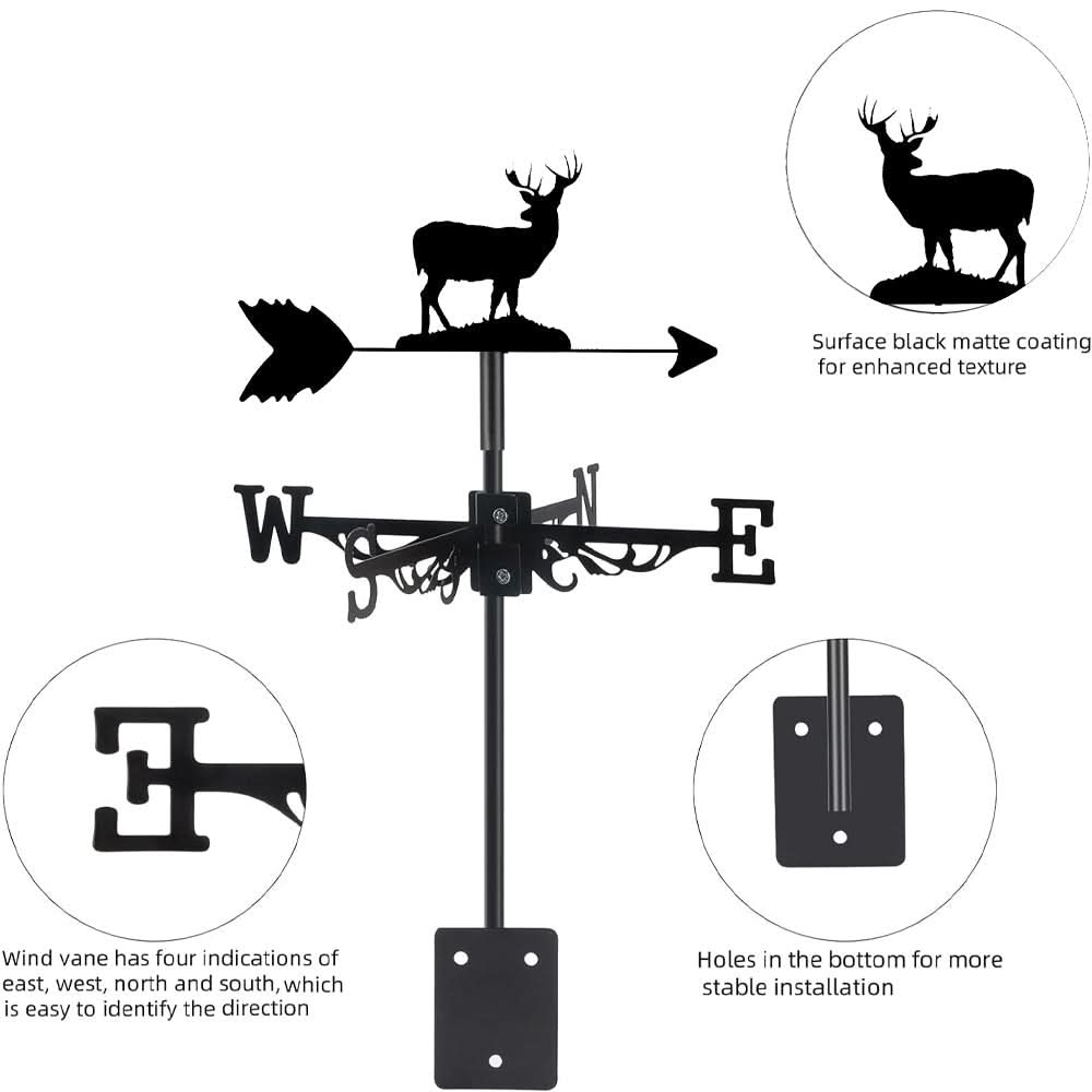 Deer Wildlife Stainless Steel Weathervane
