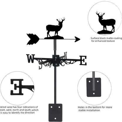 Deer Wildlife Stainless Steel Weathervane