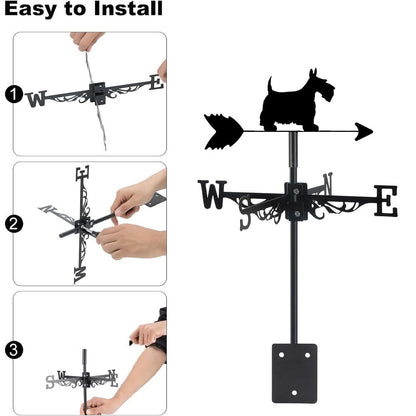 Scottish Terrier Dog Stainless Steel Weathervane