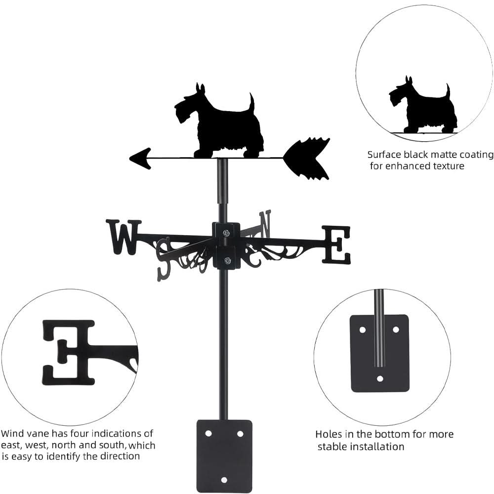 Scottish Terrier Dog Stainless Steel Weathervane