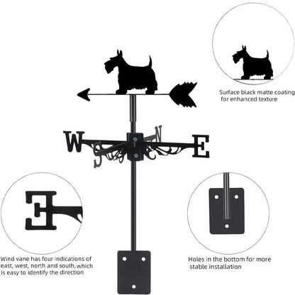 Scottish Terrier Dog Stainless Steel Weathervane