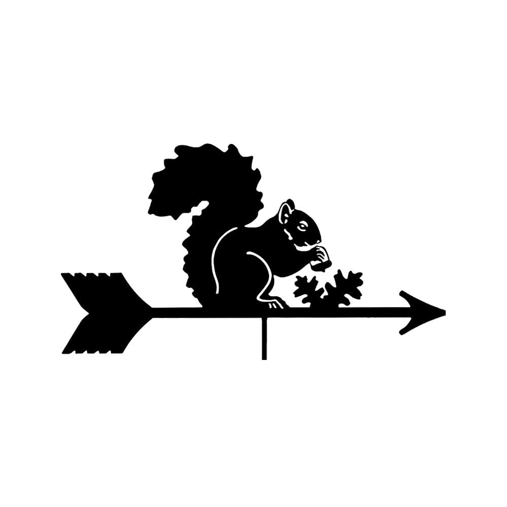 Squirrel with Pinecone Stainless Steel Weathervane
