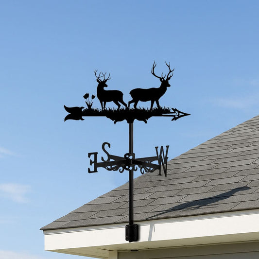 Deer Wildlife Silhouette Stainless Steel Weathervane