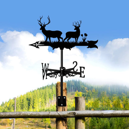 Deer Wildlife Silhouette Stainless Steel Weathervane