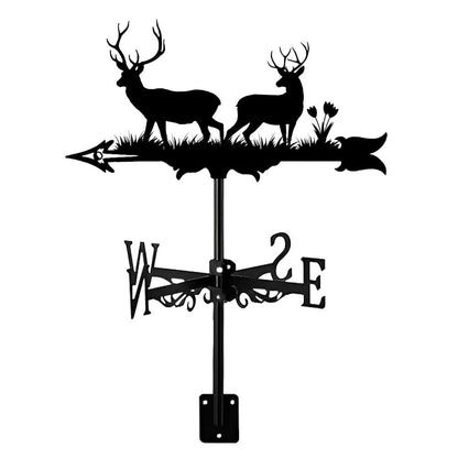 Deer Wildlife Silhouette Stainless Steel Weathervane
