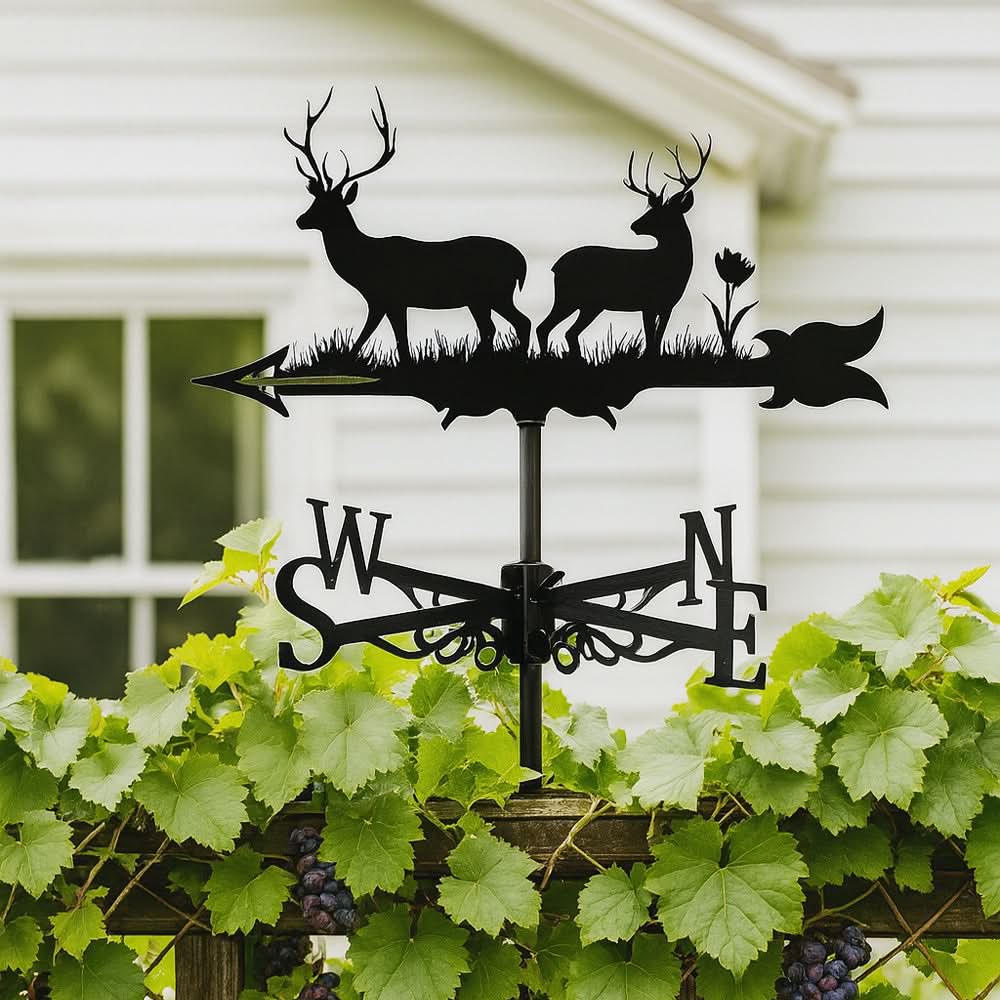 Deer Wildlife Silhouette Stainless Steel Weathervane