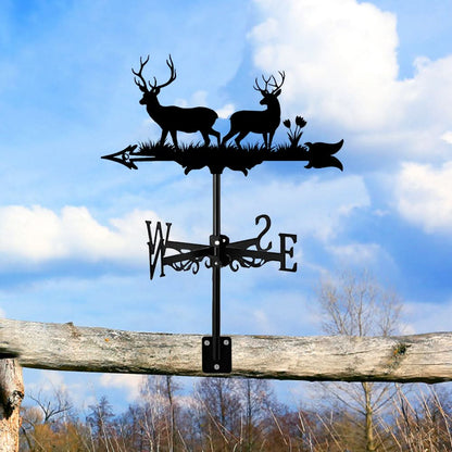Deer Wildlife Silhouette Stainless Steel Weathervane