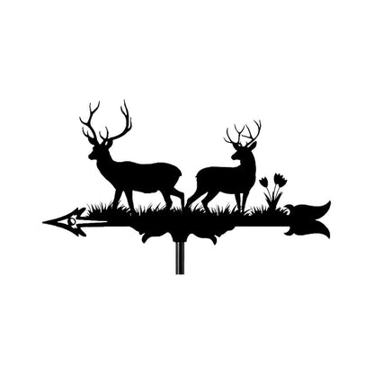 Deer Wildlife Silhouette Stainless Steel Weathervane