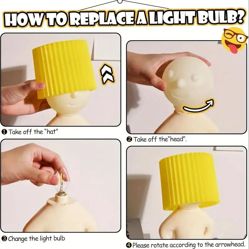 Cheeky Male Figure LED Night Lamp