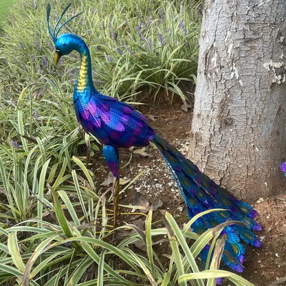 Peacock Garden Statue Sculpture