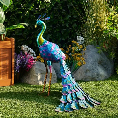 Peacock Garden Statue Sculpture