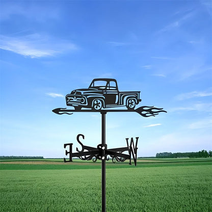 Pickup Truck Silhouette Stainless Steel Weathervane