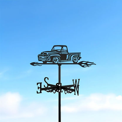 Pickup Truck Silhouette Stainless Steel Weathervane