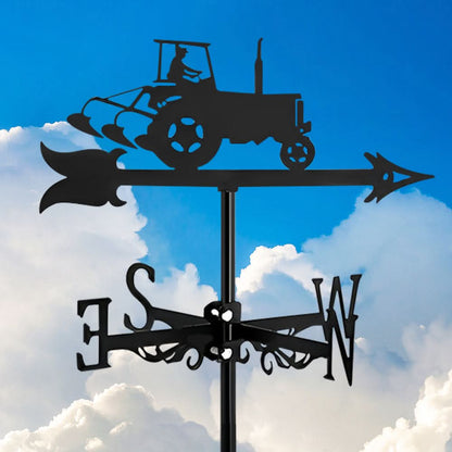 Tractor Farm Equipment Stainless Steel Weathervane
