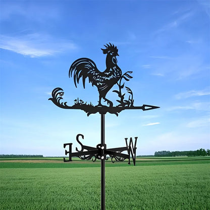 Rooster Farm Animal Stainless Steel Weathervane