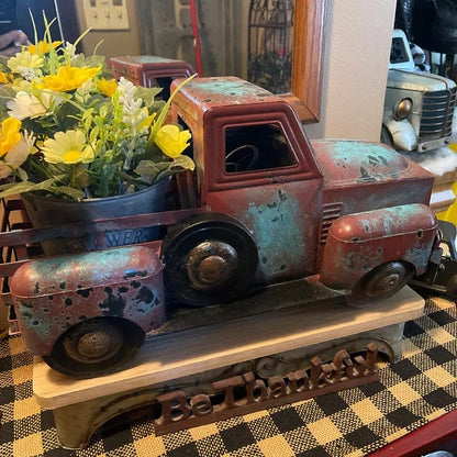 Vintage Truck Planter Pot